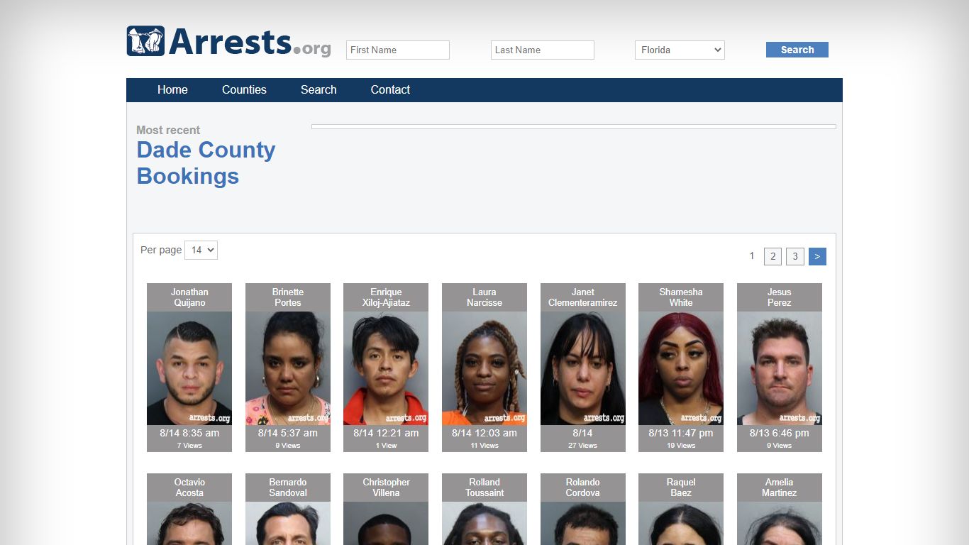 Dade County Arrests and Inmate Search